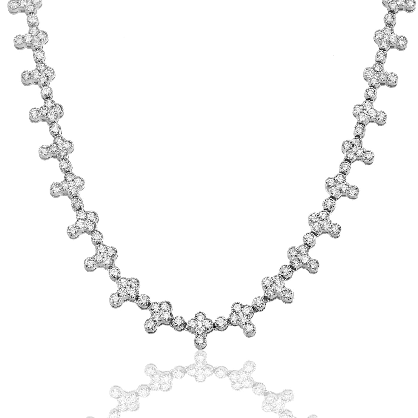 LeRongé Diamond Cross Link Necklace