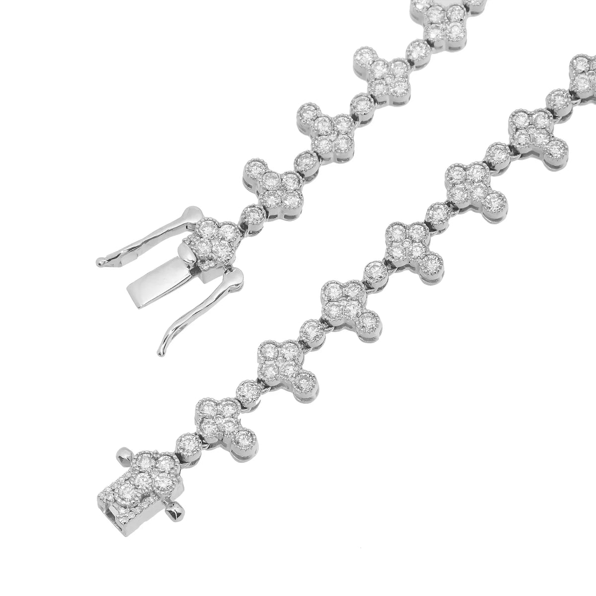 LeRongé Diamond Cross Link Necklace