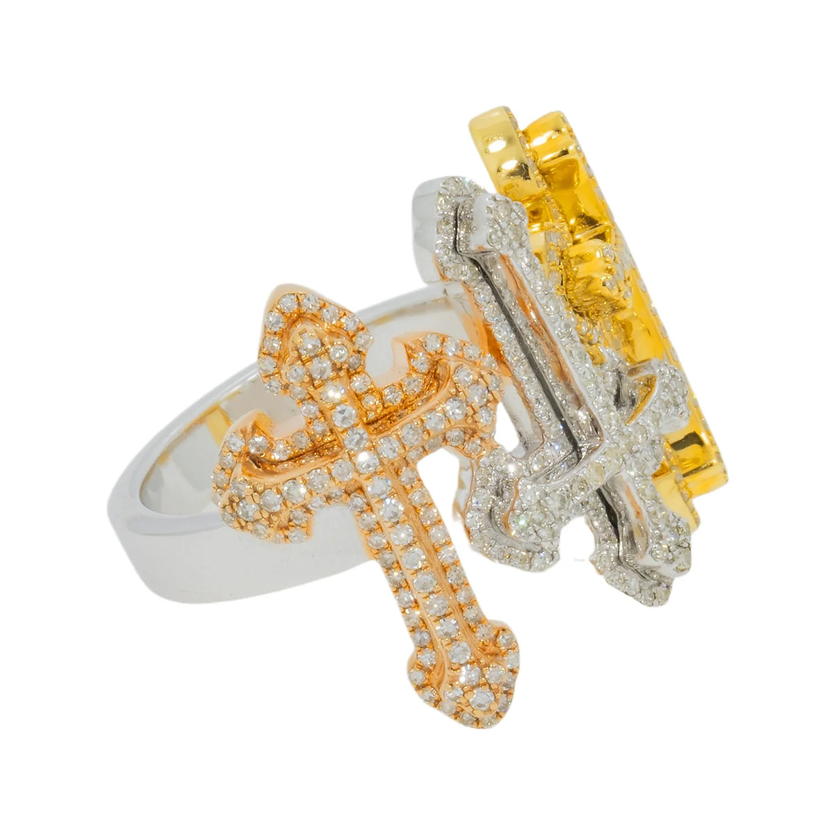 LeRongé holy trinity cross ring