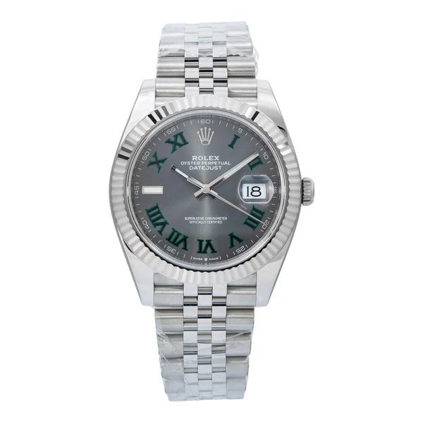Rolex Datejust 41MM Wimbledon Dial with Jubilee Bracelet
