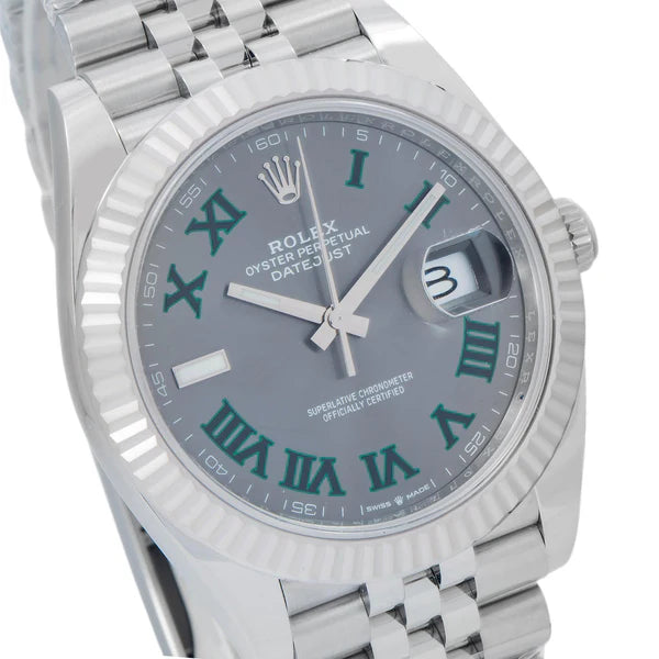 Rolex Datejust 41MM Wimbledon Dial with Jubilee Bracelet