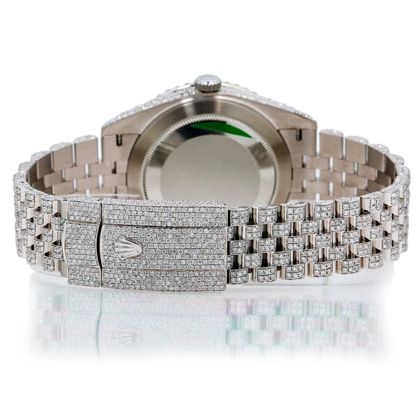 Rolex Datejust 41MM with Red Dial Diamond Watch