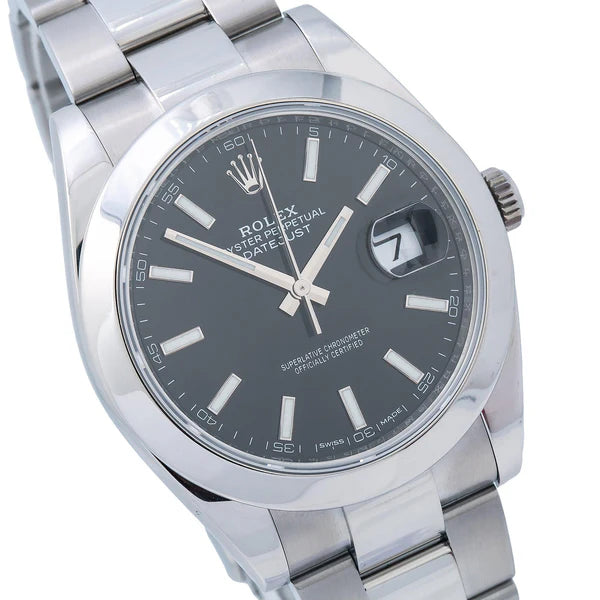 Rolex Datejust 41mm black dial oyster bracelet