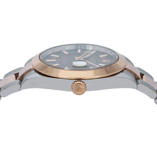 Rolex datejust 41mm brown dial two tone band