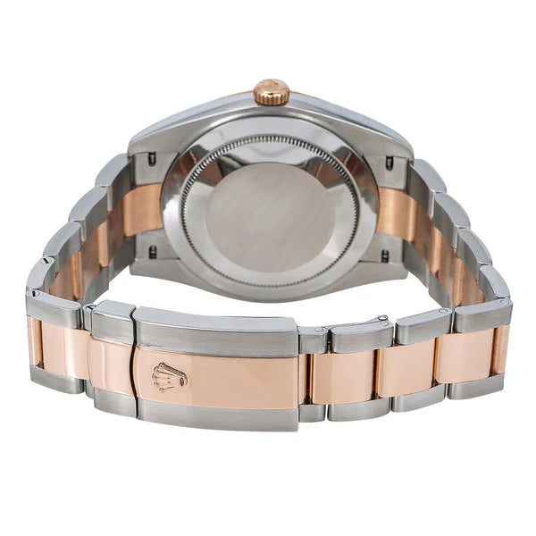 Rolex datejust 41mm brown dial two tone band