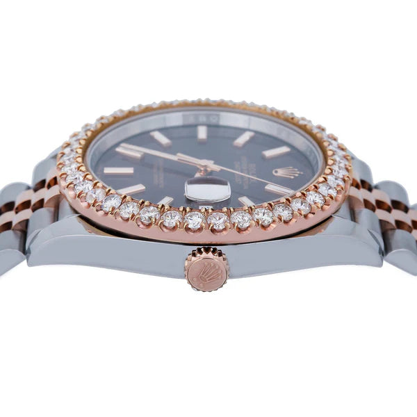 Rolex datejust 41mm brown diamond dial