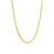 14k 3mm Flâner box link gold necklace