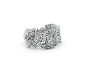 Diamond Designer style link ring 2.25 ctw