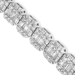 Diamond Igloo Baguette Bracelet 5.5 ctw