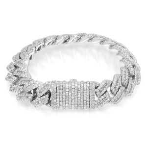 Diamond Baguette General Cuban Bracelet 17,5 ctw