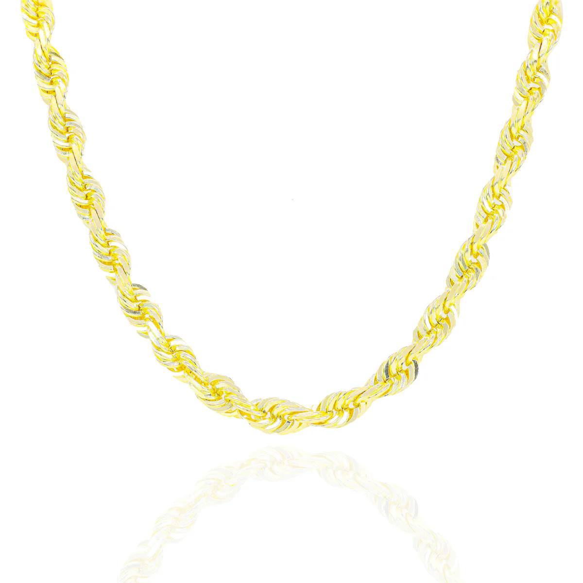 14k Solid Gold Rope Chain