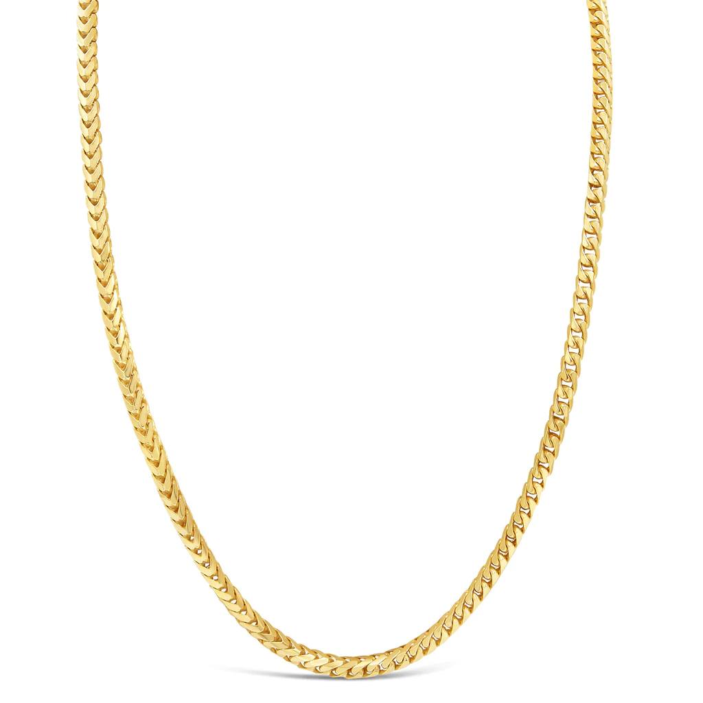 10k 5.5mm solid franco gold necklace