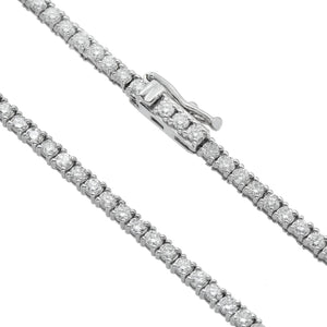 Diamond Tennis Serena Necklace in white gold